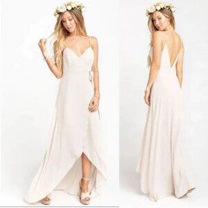 NEW Show Me Your MuMu‎ Mariah Wrap Maxi Dress Champ